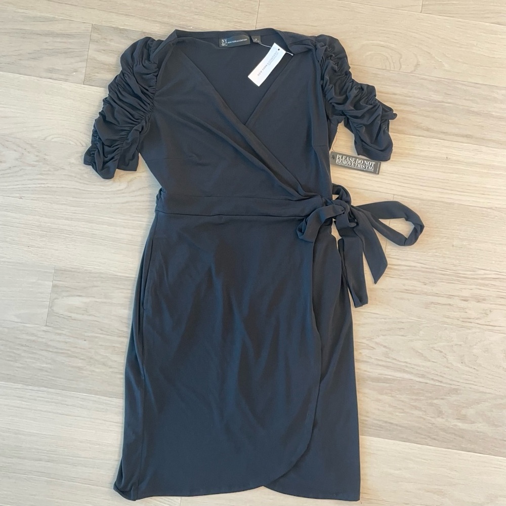 NWT Black Wrap Dress